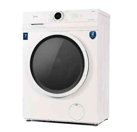 Midea MF100W70/W-RU, с фронтальной загрузкой 7кг (белая/черный) Макеевка
