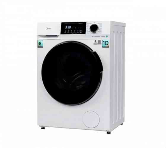Стиральная машина Midea MFC3814BSW47/W Lunar, с фронтальной загрузкой 8кг (белый/черный) Inverter Макеевка