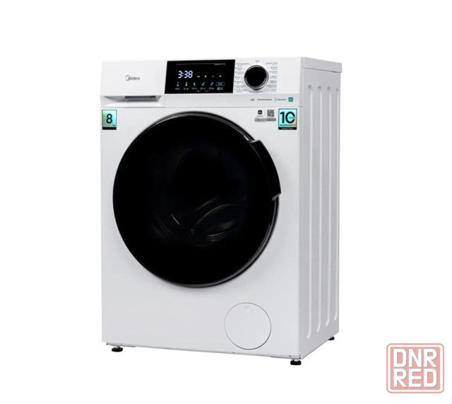 Стиральная машина Midea MFC3814BSW47/W Lunar, с фронтальной загрузкой 8кг (белый/черный) Inverter Макеевка - изображение 1