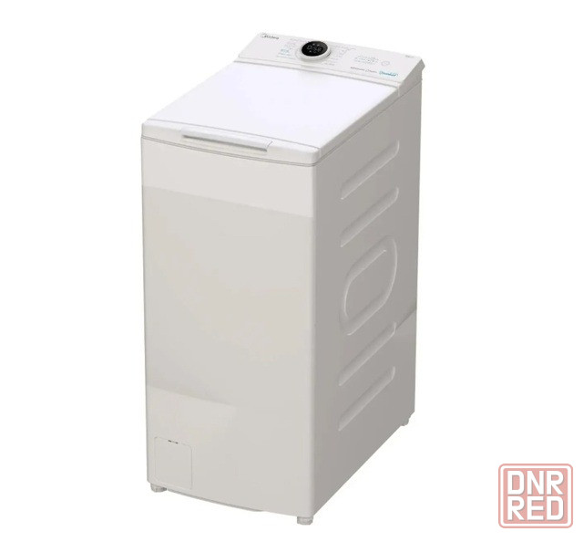 Midea MF100T80BS/W-RU, с вертикальной загрузкой 8кг (белая) Inverter, дисплей, пар Донецк - изображение 1