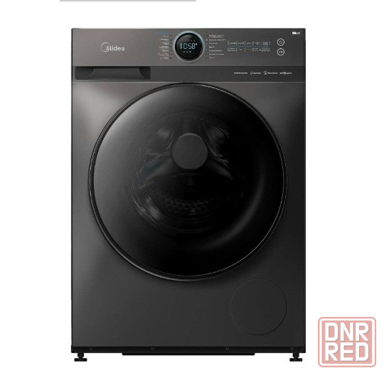 Midea Lunar MF200D80WBS/S-RU с фронтальной загрузкой 8кг Inverter, пар, Wi-Fi, сушка Донецк - изображение 1