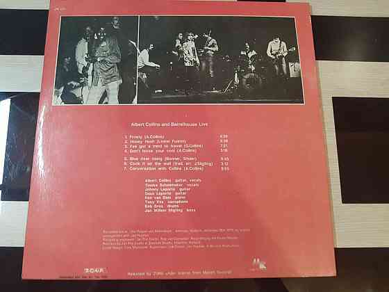 Albert Collins And Barrelhouse Live Виниловая пластинка Донецк