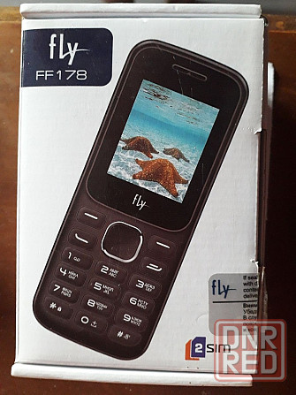 Кнопочный телефон на 2 Sim+карта памяти Fly FF178 с мощным аккумулятором Донецк - изображение 2