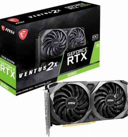 Видеокарта Msi Nvidia Geforce Rtx 3060 Ventus 2x Oc Pci-E 12288mb Gddr6 192 Bit Retail (Rtx 3060 Ven Донецк