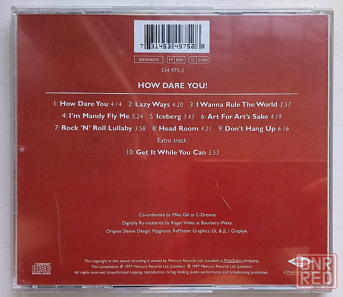 Фирменный CD: 10CC (1975) How Dare You! Макеевка - изображение 2
