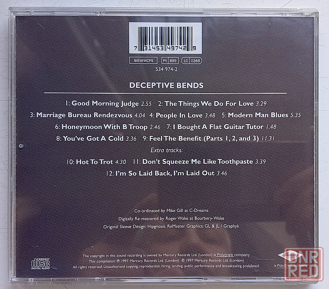 Фирменный CD: 10CC (1977) Deceptive bends Макеевка - изображение 2