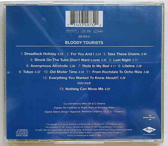 Фирменный CD: 10CC (1978) Bloody Tourists Макеевка