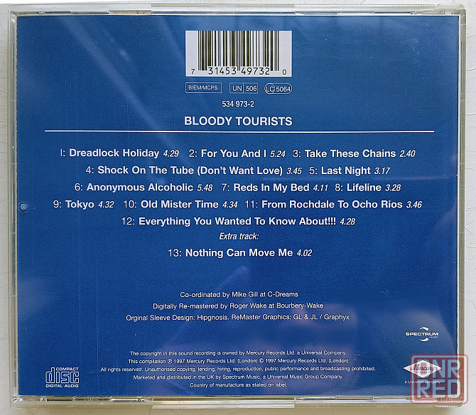 Фирменный CD: 10CC (1978) Bloody Tourists Макеевка - изображение 2