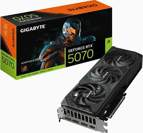 Видеокарта Gigabyte Nvidia Geforce Rtx 5070 12gb (Gv-N5070wf3-12gd) Pci-E (арт-1215) Донецк