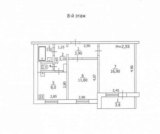 Продам 2-х ком. кв., 8/9 эт., 49 м.кв. - Макеевка, квл. Железнодорожный, 53 школа Макеевка