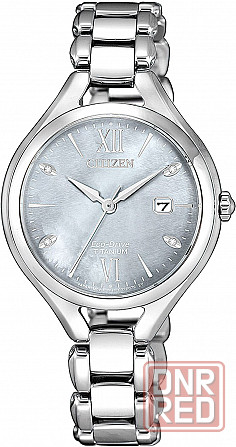 Японские титановые наручные часы Citizen EW2560-86X Донецк - изображение 1