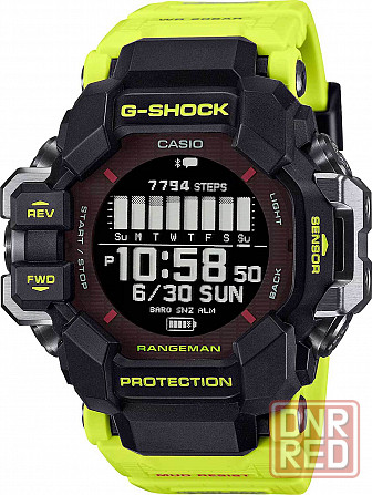 Японские умные часы Casio G-SHOCK GPR-H1000RY-1A9 с хронографом Донецк - изображение 1
