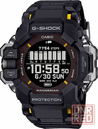 Японские умные часы Casio G-SHOCK GPR-H1000-1E с хронографом Донецк - изображение 1