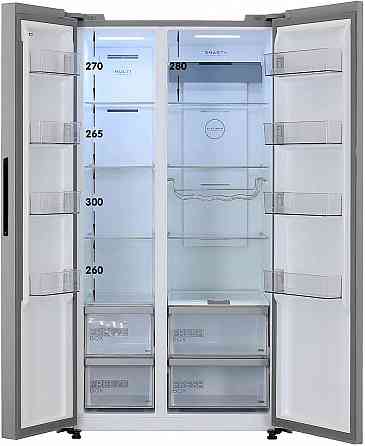 Холодильник двухкамерный Midea MDRS791MIE02 Side by Side серебро (FNF, Inverter, Wi-Fi) Донецк