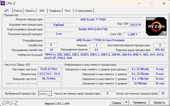 Процессор AMD Ryzen7 7700x Сокет AM5 Донецк
