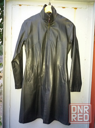 Продам пальто плащ экокожа р. 42 s Донецк - изображение 1