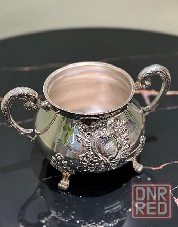Сахарница из серебра 925 пробы. Вес 297,27 гр. Донецк - изображение 3