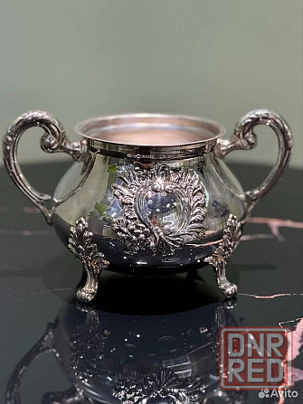 Сахарница из серебра 925 пробы. Вес 297,27 гр. Донецк - изображение 2