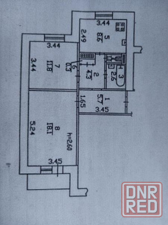 Двухкомнатная квартира район Крытого рынка Донецк - изображение 9