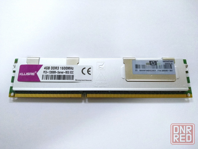 Оперативная память Dimm Ddr3 4 гб Kllisre 1600мгц (Reg Ecc) серверная б/у (арт-2649) Макеевка - изображение 1