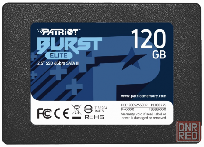Твердотельный накопитель Ssd 2.5" Patriot Memory Burst Elite (Pbe120gs25ssdr) 120гб (арт-2022) Макеевка - изображение 1