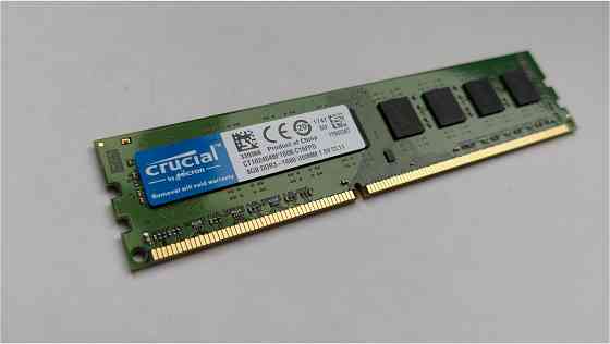 Оперативная память Dimm Ddr3 Crucial 8гб 1600mhz Pc3-12800u (Ct102464bf160b.C16fpd) (арт-8229) Макеевка