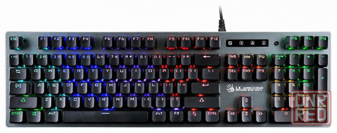 Игровая механическая клавиатура A4tech Bloody B765 Light Strike (Lk), серый, кириллица+Qwerty (арт-1 Макеевка - изображение 1