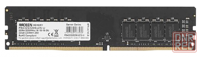 Оперативная память Dimm Ddr4 Amd 32гб 3200 мгц Cl16 R9432g3206u2s-U (арт-7269) Макеевка - изображение 1