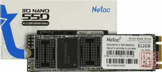 Твердотельный накопитель Ssd M.2 Sata Netac N535n (Nt01n535n-512g-N8x) 512гб (арт-3861) Макеевка - изображение 1