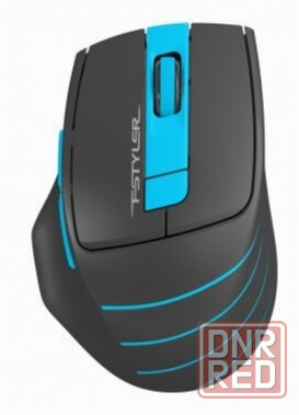 Мышь A4tech Fstyler Fg30s серый/синий оптическая (2000dpi) Silent беспроводная Usb (5but) (арт-1356) Макеевка - изображение 1