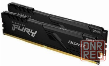 Оперативная память Ddr4 Kingston 16gb (2x8gb) 3600 Mhz Pc-28800 Fury Beast Black (Kf436c17bbk2/16) ( Макеевка - изображение 1