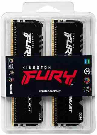 Оперативная память Dimm Ddr4 Kingston Fury Beast Rgb Kf436c17bbak2/16 (арт-8326) Макеевка