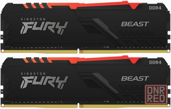 Оперативная память Dimm Ddr4 Kingston Fury Beast Rgb Kf436c17bbak2/16 (арт-8326) Макеевка - изображение 2