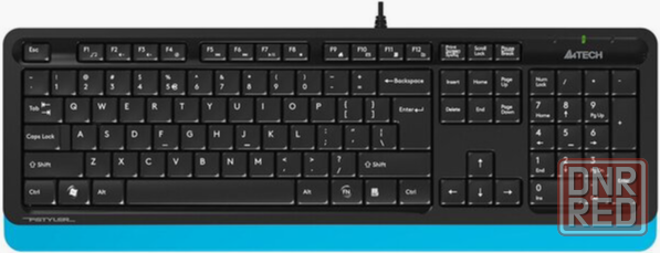 Клавиатура A4tech Fstyler Fk10 Black-Blue Usb черный (арт-2093) Макеевка - изображение 1