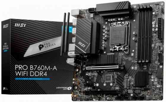 Материнская плата Msi Pro B760m-A Wifi Ddr4matx, Ret Lga 1700 (арт-8541) Макеевка