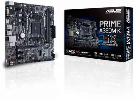 Материнская плата Asus Prime A320m-K Socket Am4 Amd A320 2xddr4 1xpci-E 16x 2xpci-E 1x 4xsata Iii Ma Макеевка