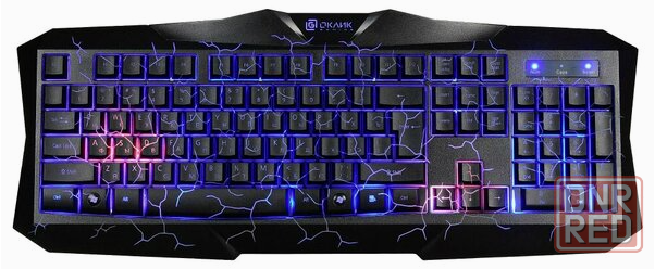 Игровой комплект Oklick Hs-Hkm100g черный 2.2м мониторы оголовье Hs-Hkm100g (арт-2309) Макеевка - изображение 2