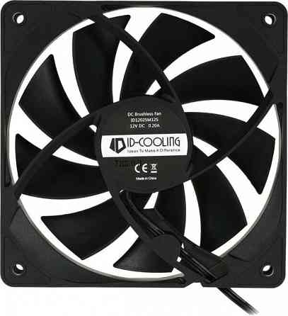 Вентилятор для корпуса Id-Cooling 120x120mm 3pin 1250rpm Black (Fl-12025k) (арт-1340) Макеевка