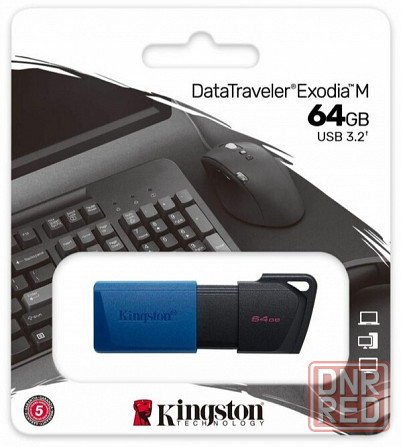 Флеш-диск Kingston Datatraveler Exodia M 64gb (Dtxm/64gb) (арт-4261) Макеевка - изображение 1