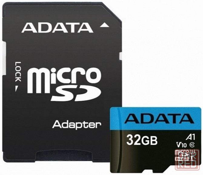 Adata карта памяти 32гб Adata Ausdh32guicl10a1-Ra1 Microsdhc Uhs-I Class10 + адаптер (арт-7387) Макеевка - изображение 2