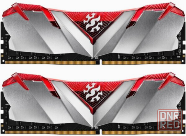 Модуль памяти Adata 16gb (2 X 8gb) Udimm, Xpg Gammix D30, 3200mhz Cl16-20-20, 1.35v, красный радиато Макеевка - изображение 1