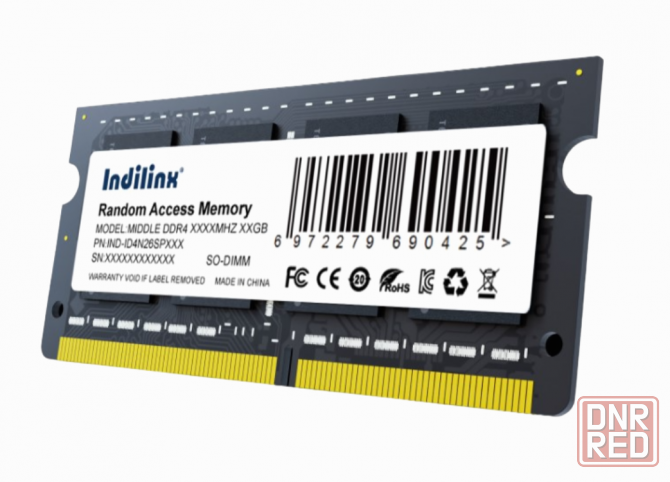 Оперативная память So-Dimm Indilinx Ddr3 8gb 1600mhz Cl11 Ind-Id3n16sp08x (арт-4706) Макеевка - изображение 1