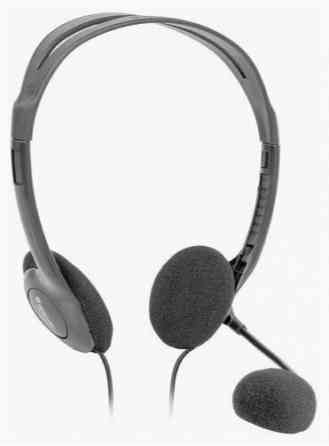 Наушники с микрофоном (гарнитура) Defender Hn-102, проводная, 1,8 м, стерео, с оголовьем, регулятор Макеевка