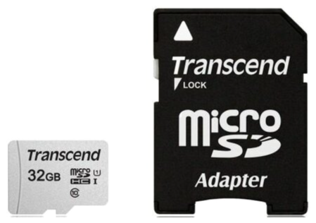 Карта памяти 32gb Transcend Ts32gusd300s-A Microsdhc Class 10 U1 300s + адаптер (арт-9174) Макеевка