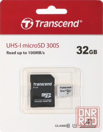 Карта памяти 32gb Transcend Ts32gusd300s-A Microsdhc Class 10 U1 300s + адаптер (арт-9174) Макеевка - изображение 2