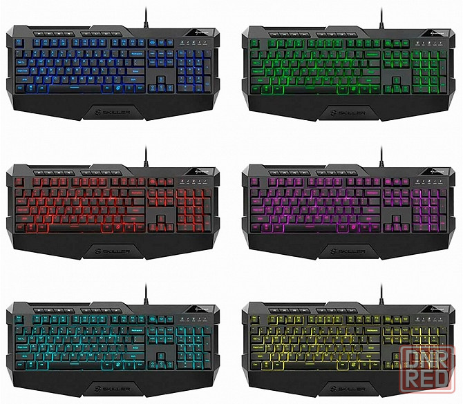 Клавиатура Sharkoon Skiller Sgk4 (резиновые колпачки, Rgb) черный (арт-7916) Макеевка - изображение 2