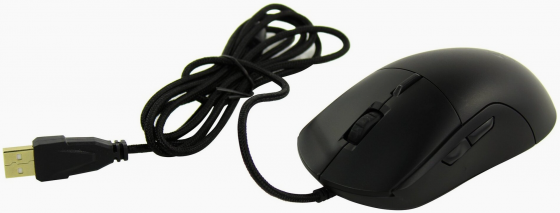 Игровая мышь Qumo Ufo M77, 2400dpi, черный, проводная (арт-8275) Макеевка