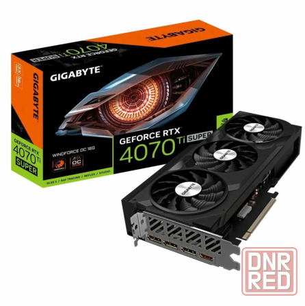 Видеокарта Gigabyte Geforce Rtx 4070 Ti Super Windforce Oc 16gb (Gv-N407tswf3oc-16gd) (арт-9363) Макеевка - изображение 1