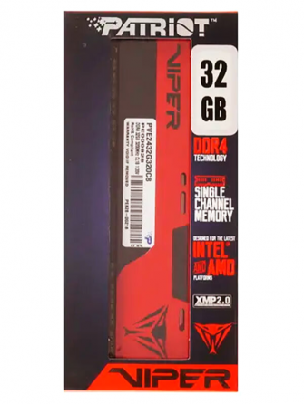 Оперативная память Patriot Memory Ddr4 32gb 3200mhz Viper Elite (Pve2432g320c8) (арт-3804) Макеевка