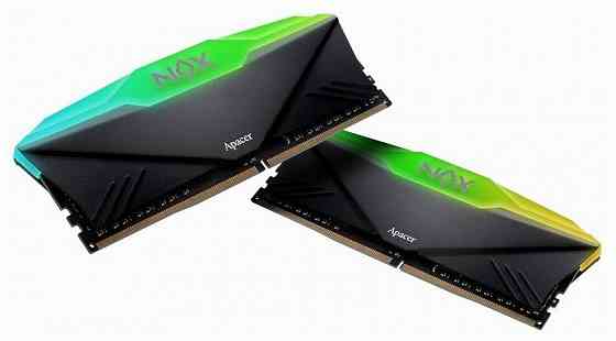 Модуль памяти Apacer Ddr4 3600 16gb Dimm Nox Rgb Black Gaming Memory Ah4u16g36c25ynbaa-2 Non-Ecc, Cl Макеевка